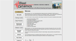 Desktop Screenshot of blastdynamics.com