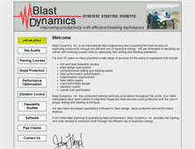 Tablet Screenshot of blastdynamics.com